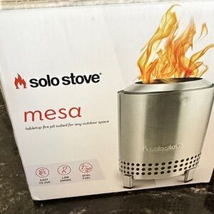 Solo Stove Mesa Tabletop Fire Pit - Silver